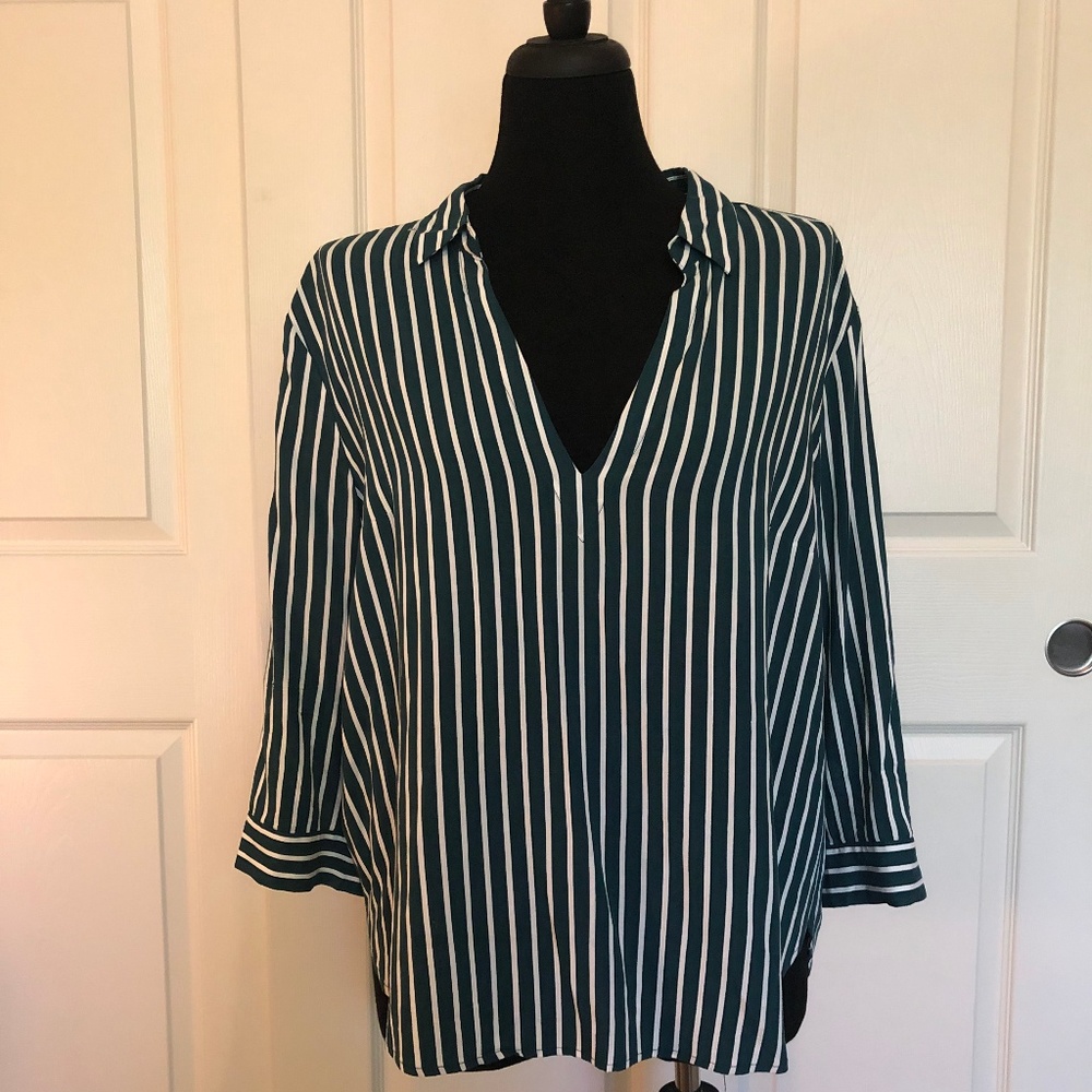 H&M Low V-Neck Blouse